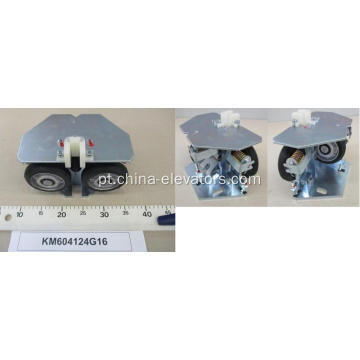 KM604124G16 Sapata guia de rolo de 100 mm para elevadores KONE